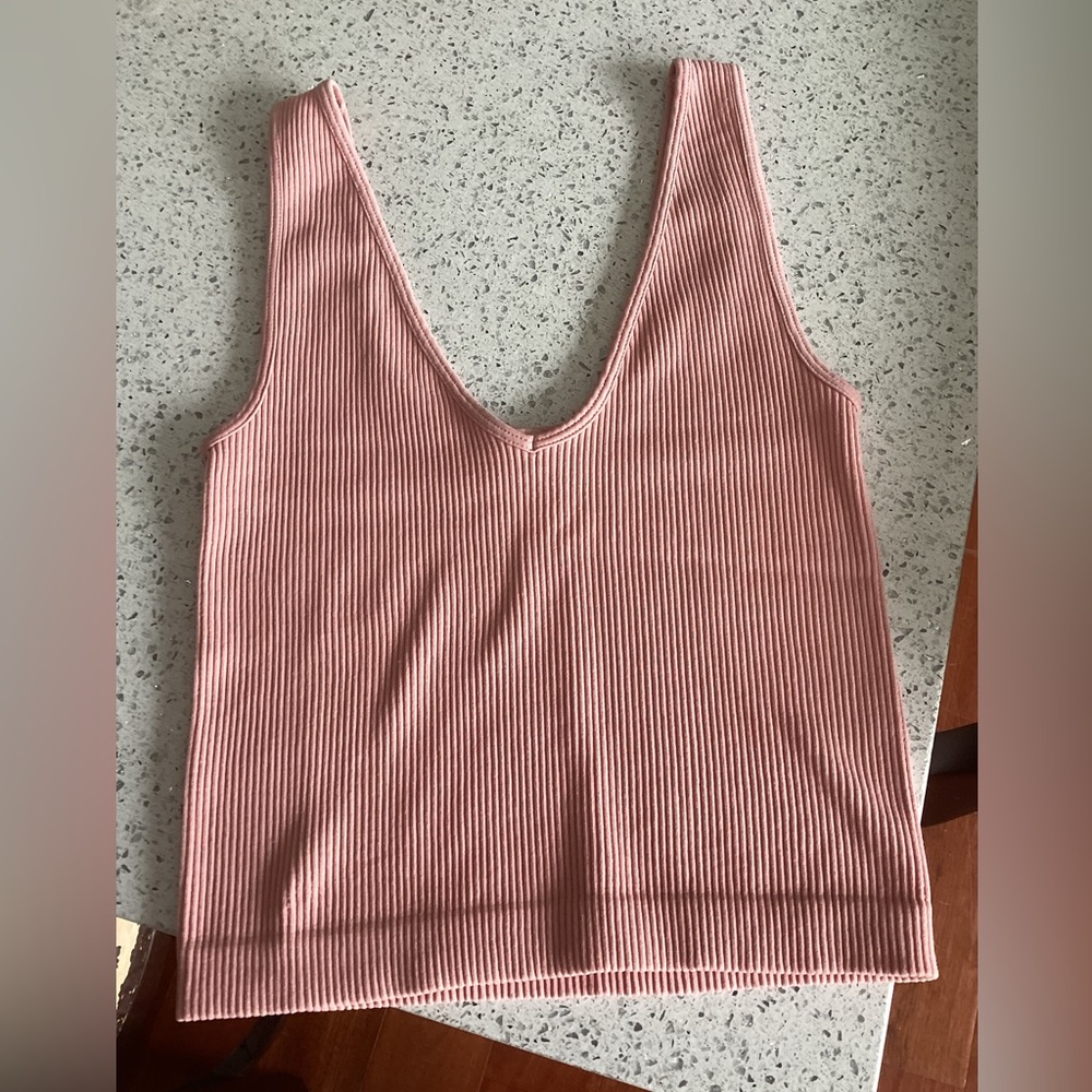 Mauve Ribbed Tank Top